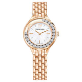  Shop Authentic Swarovski Lovely Crystals Mother of Pearl Dial Rose Gold Steel Strap Watch for Women - 5261496 - Luxxuri