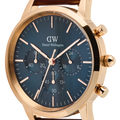  Shop Authentic Daniel Wellington Iconic Chronograph Blue Dial Brown Leather Strap Watch For Men - DW00100639 - Luxxuri