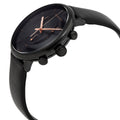  Shop Authentic Calvin Klein High Noon Black Dial Black Leather Strap Watch for Men - K8M274CB - Luxxuri