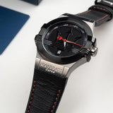  Shop Authentic Maserati Potenza Black Dial Black Leather Strap Watch For Men - R8851108001 - Luxxuri