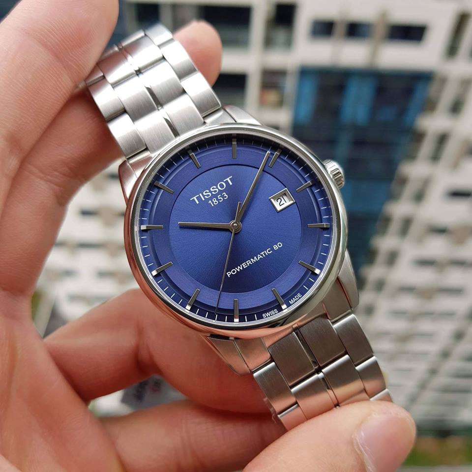  Shop Authentic Tissot Luxury Powermatic 80 Blue Dial Silver Steel Strap Watch For Men - T086.407.11.041.00 - Luxxuri