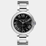  Shop Authentic Cartier Ballon Bleu de Cartier Black Dial Silver Steel Strap Watch for Men - W6920042 - Luxxuri