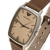  Shop Authentic Emporio Armani Epsilon Quartz Brown Dial Brown Leather Strap Watch For Men - AR2489 - Luxxuri