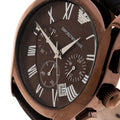 Shop Authentic Emporio Armani Valente Classic Brown Dial Brown Leather Strap Watch For Men - AR1609 - Luxxuri