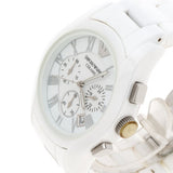  Shop Authentic Emporio Armani Chronograph Ceramic White Dial Watch For Women - AR1403 - Luxxuri