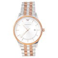  Shop Authentic Emporio Armani Lambda Analog Silver Dial Two Tone Steel Strap Watch For Men - AR11044 - Luxxuri
