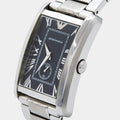  Shop Authentic Emporio Armani Classic Analog Black Dial Silver Steel Strap Watch For Men - AR1608 - Luxxuri