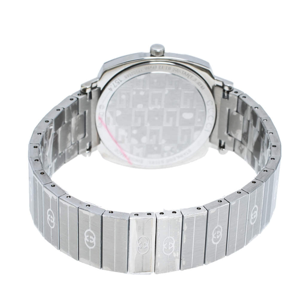  Shop Authentic Gucci Grip Disney Mickey Mouse Silver Dial Silver Steel Strap Watch For Women - YA157418 - Luxxuri