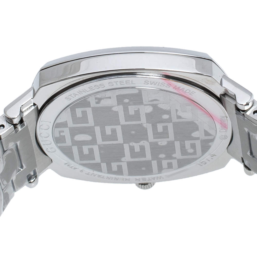  Shop Authentic Gucci Grip Disney Mickey Mouse Silver Dial Silver Steel Strap Watch For Women - YA157418 - Luxxuri