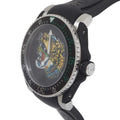 Gucci Dive Tiger Black Dial Black Rubber Strap Watch For Men - YA136318