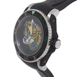  Shop Authentic Gucci Dive Tiger Black Dial Black Rubber Strap Watch For Men - YA136318 - Luxxuri