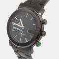  Shop Authentic Gucci G Chrono Black Dial Black Steel Strap Watch For Men - YA101331 - Luxxuri