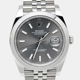  Shop Authentic Rolex Datejust 41 Oyster Grey Dial Silver Oystersteel Bracelet Watch for Men - M126300-0008 - Luxxuri