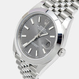  Shop Authentic Rolex Datejust 41 Oyster Grey Dial Silver Oystersteel Bracelet Watch for Men - M126300-0008 - Luxxuri