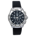  Shop Authentic Tag Heuer Aquaracer Chronograph Black Dial Black Rubber Strap Watch for Men - CAY1110.FT6041 - Luxxuri