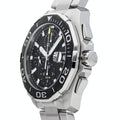  Shop Authentic Tag Heuer Aquaracer Calibre 16 Day-Date Black Dial Silver Steel Strap Watch for Men - CAY211A.BA0927 - Luxxuri
