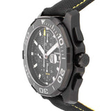  Shop Authentic Tag Heuer Aquaracer Automatic Chronograph Special Edition Titanium Grey Dial Black Leather Strap Watch for Men - CAY218B.FC6370 - Luxxuri