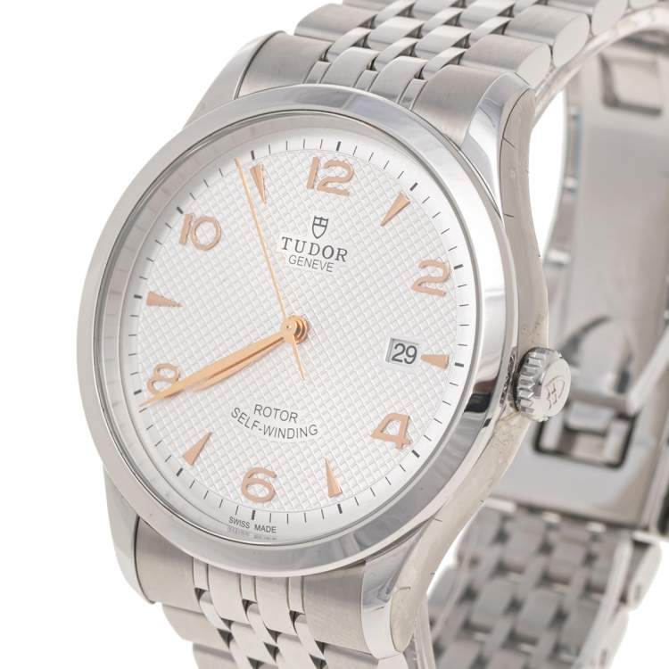  Shop Authentic Tudor 1926 Automatic Silver Dial Silver Steel Strap Watch for Men - M91650-0001 - Luxxuri