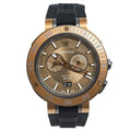  Shop Authentic Versace V Extreme Chronograph Brown Tone Dial Black Rubber Strap Watch for Men - VCN030017 - Luxxuri