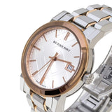  Shop Authentic Burberry The City White Dial Two Tone Steel Strap Watch for Women - BU9006 - Luxxuri
