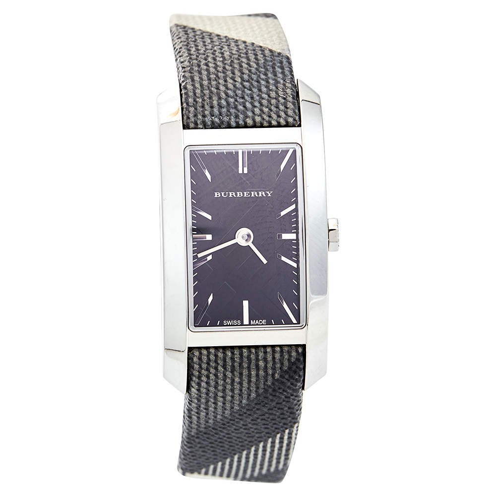  Shop Authentic Burberry The Pioneer Black Dial Leather Strap Watch for Women - BU9505 - Luxxuri