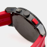 Shop Authentic Burberry The City Chronograph Black Dial Red Rubber Strap Watch For Men - BU9805 - Luxxuri