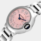  Shop Authentic Cartier Ballon Bleu de Cartier Pink Dial Silver Steel Strap Watch for Women - W6920038 - Luxxuri