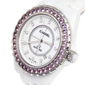  Shop Authentic Chanel J12 Quartz Diamonds Mother of Pearl White Dial White Steel Strap Watch for Women - J12 H3243 - Luxxuri