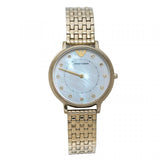  Shop Authentic Emporio Armani Dress Analog Mother of Pearl Dial Gold Steel Strap Watch For Women - AR11007 - Luxxuri