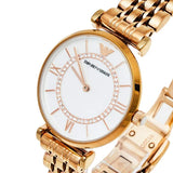  Shop Authentic Emporio Armani Gianni T Bar Mother of Pearl Rose Gold Stainless Steel Strap Watch For Women - AR1909 - Luxxuri
