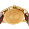  Shop Authentic Gucci G Timeless Quartz Pink Dial Three Tone Leather Strap Watch For Women - YA1264118 - Luxxuri