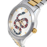  Shop Authentic Gucci G Timeless Quartz Stainless Steel Silver Dial 27mm Watch For Women - YA126591 - Luxxuri