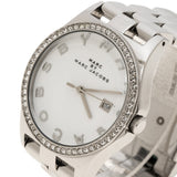  Shop Authentic Marc Jacobs Henry Diamonds White Dial Silver Steel Strap Watch for Women - MBM3044 - Luxxuri