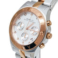  Shop Authentic Marc Jacobs Blade Chronograph Silver Dial Two Tone Steel Strap Watch for Women - MBM3178 - Luxxuri