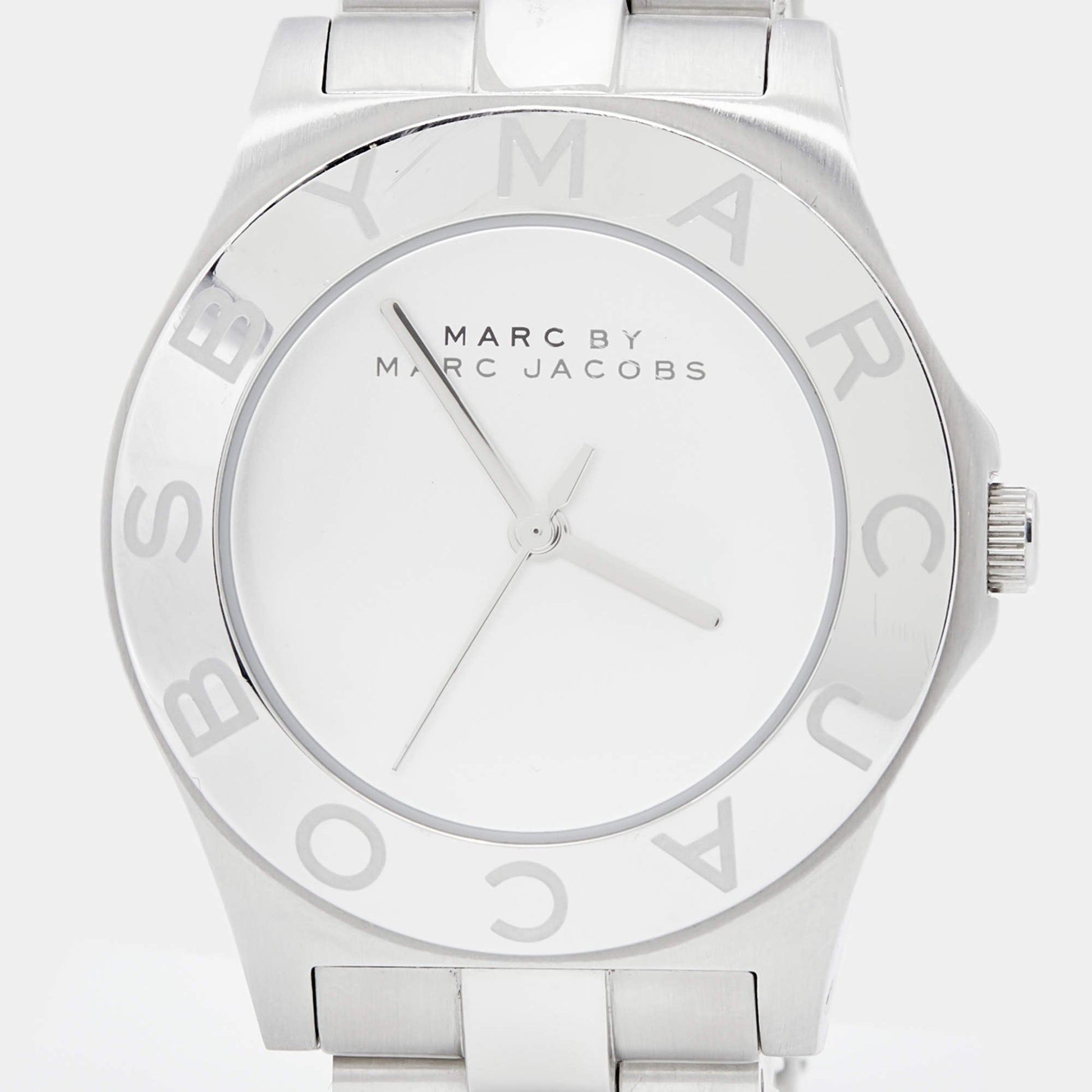 Shop Authentic Marc Jacobs Marc White Dial White Ceramic Strap Watch for Women - MBM9500 - Luxxuri
