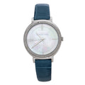  Shop Authentic Michael Kors Cinthia Mother of Pearl Dial Blue Leather Strap Watch for Women - MK2661 - Luxxuri