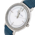  Shop Authentic Michael Kors Cinthia Mother of Pearl Dial Blue Leather Strap Watch for Women - MK2661 - Luxxuri