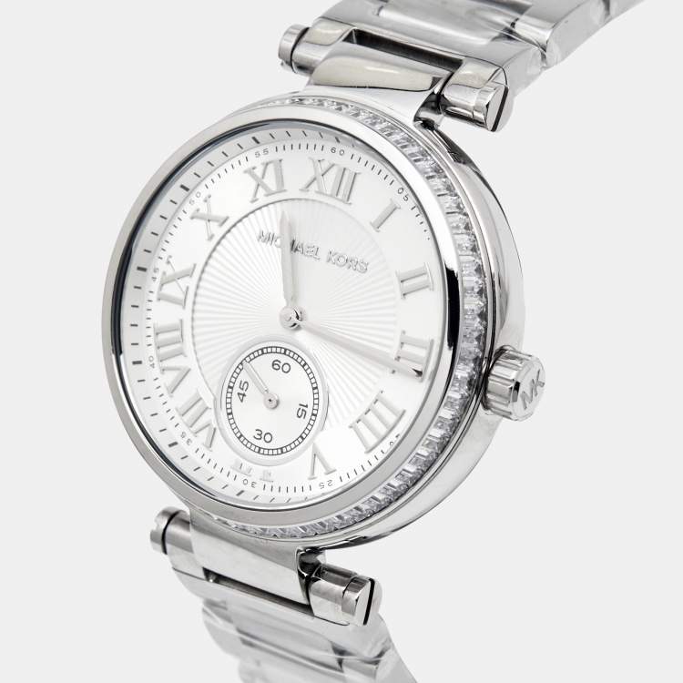  Shop Authentic Michael Kors Skylar Silver Dial Silver Steel Strap Watch for Women - MK5866 - Luxxuri