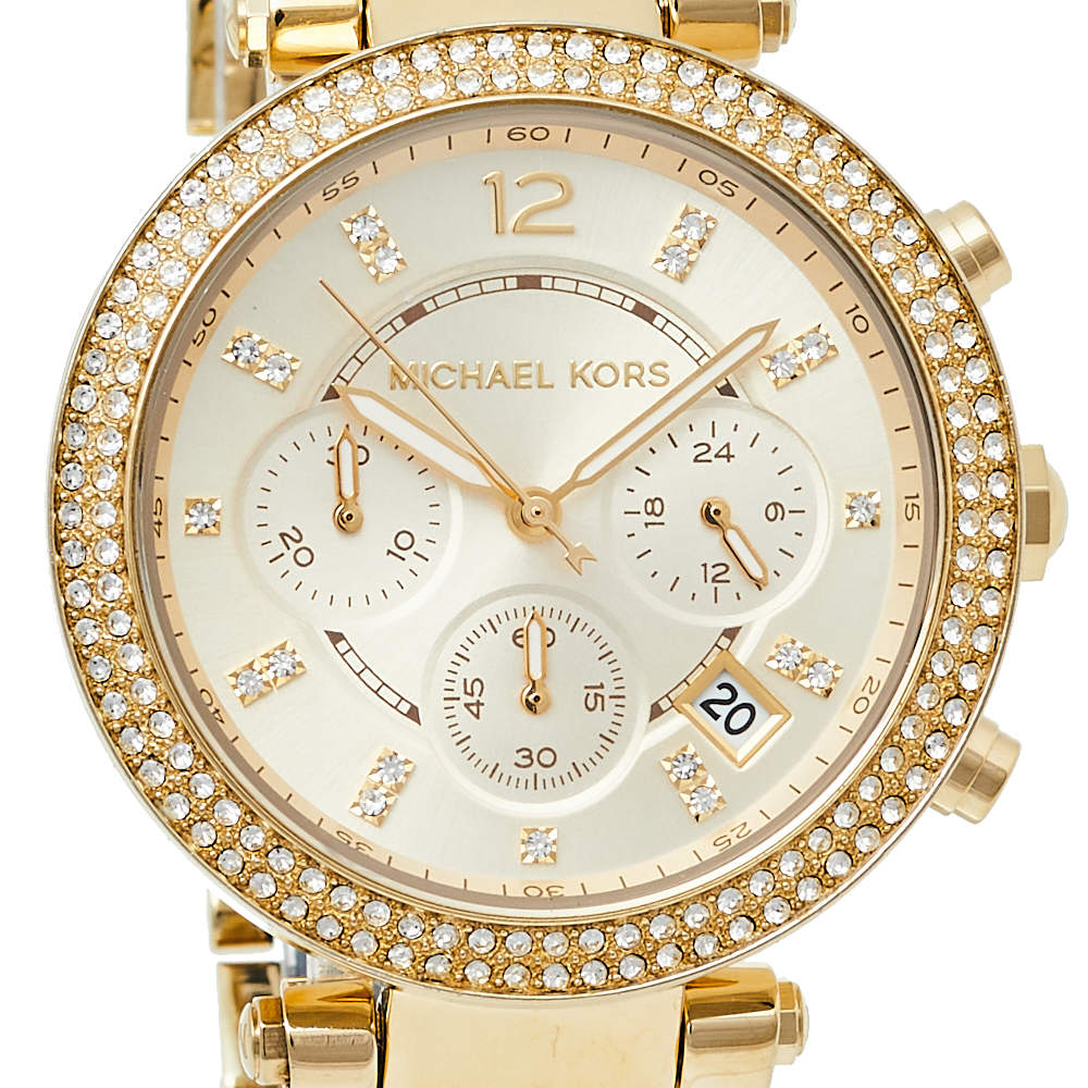  Shop Authentic Michael Kors Parker Gold Dial Two Tone Steel Strap Watch for Women - MK6238 - Luxxuri