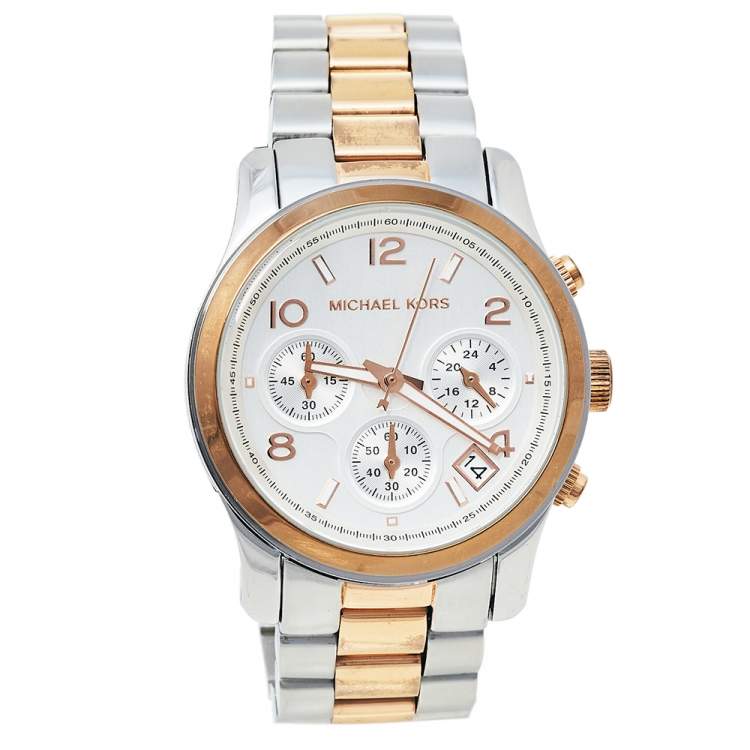  Shop Authentic Michael Kors Runway Silver Dial Two Tone Steel Strap Watch for Women - MK5315 - Luxxuri