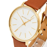  Shop Authentic Michael Kors Pyper Quartz Silver Dial Brown Leather Watch For Women - MK2740 - Luxxuri