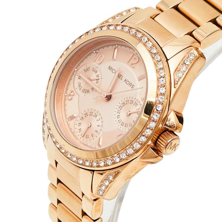  Shop Authentic Michael Kors Blair Rose Gold Dial Rose Gold Steel Strap Watch for Women - MK5613 - Luxxuri