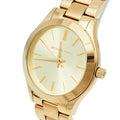  Shop Authentic Michael Kors Mini Runway Slim Gold Dial Gold Steel Strap Watch for Women - MK3512 - Luxxuri