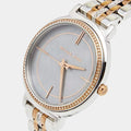  Shop Authentic Michael Kors Cinthia Mother of Pearl Grey Dial Two Tone Steel Strap Watch for Women - MK3642 - Luxxuri