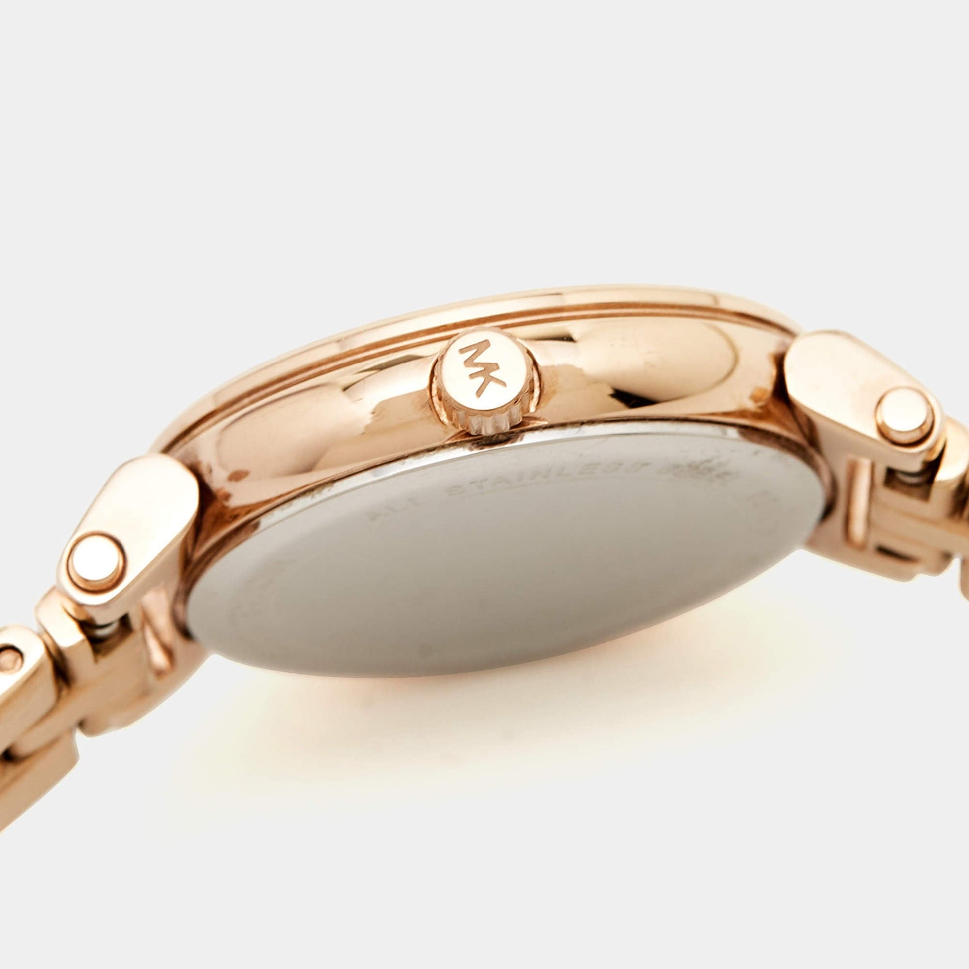  Shop Authentic Michael Kors Charley Three-Hand Analog Rose Gold Dial Rose Gold Steel Strap Watch for Women - MK4400 - Luxxuri