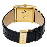  Shop Authentic Versace VD-25 Diamonds Black Dial Black Leather Strap Watch for Women - VQF020015 - Luxxuri