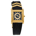  Shop Authentic Versace VD-25 Diamonds Black Dial Black Leather Strap Watch for Women - VQF020015 - Luxxuri
