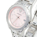  Shop Authentic Versace Hellenyium Pink Dial Silver Steel Strap Watch for Women - V12010015 - Luxxuri