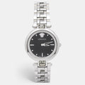  Shop Authentic Versace Crystal Gleam Guilloche  Black Dial Silver Steel Strap Watch for Women - VAN030016 - Luxxuri