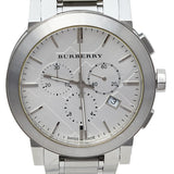 Shop Authentic Burberry The City Chronograph Silver Dial Silver Steel Strap Watch for Men - BU9350 - Luxxuri